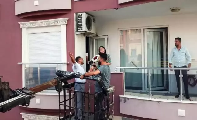 Vinç sepetinde evlilik teklifi