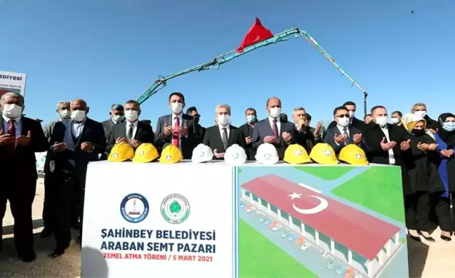 Araban'da Kapalı Semt Pazarı Yeri'nin temeli atıldı