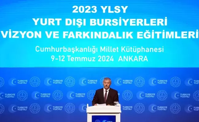 Milli Eğitim Bakanı Yusuf Tekin, 2023 YLSY bursiyerlerine hitap etti