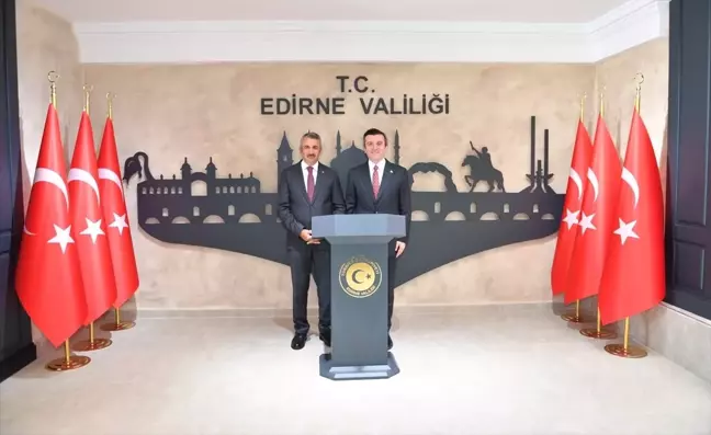 Aile ve Sosyal Hizmetler Bakan Yardımcısı Edirne Valisi'ni ziyaret etti