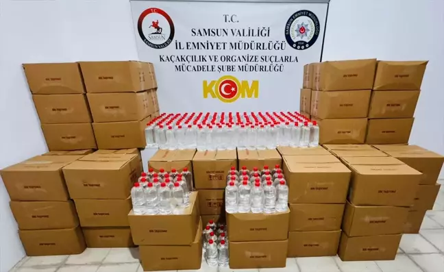 Samsun'da Kaçakçılık Operasyonu: 3 Bin Litre Etil Alkol Ele Geçirildi