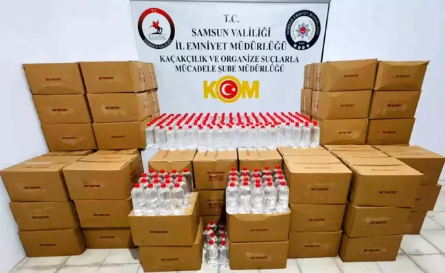 Samsun'da 1 Ton 200 Litre Etil Alkol Ele Geçirildi