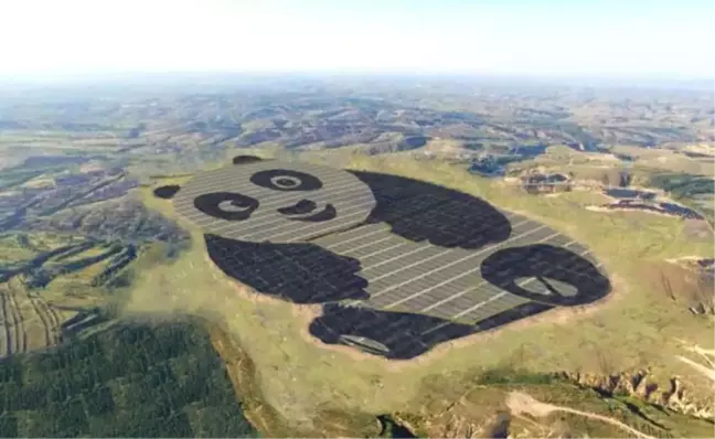 Çin'de Panda Biçiminde GES Büyük İlgi Topladı