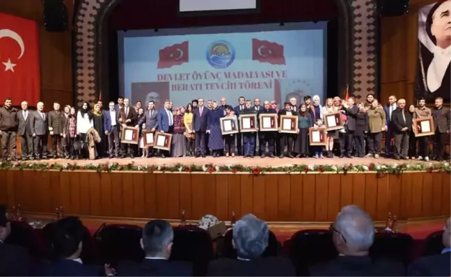 Mersin'de 'Devlet Övünç Madalyası ve Beratı' Töreni Yapıldı