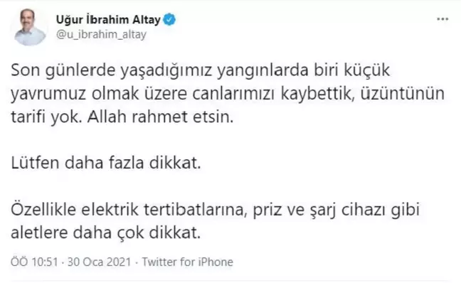 Konya'da, can kayıplarının olduğu yangınlardan sonra başkandan 'elektrik' uyarısı