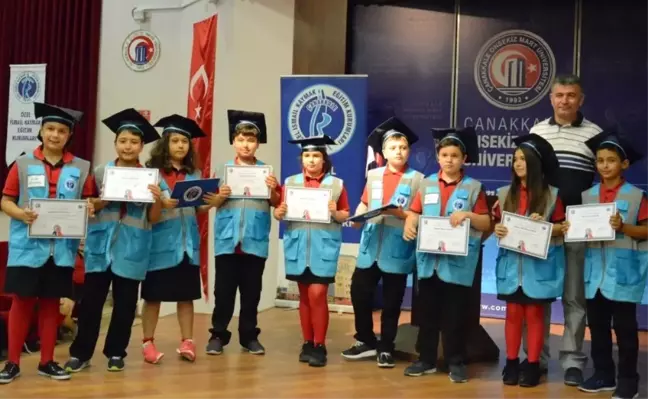 Çomü'nün İlk Çocuk Üniversitesi Öğrencileri Mezun Oldu