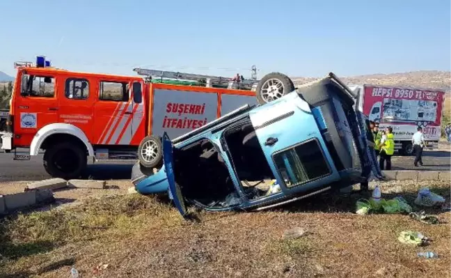 Suşehri'nde Piknik Dönüşü Kaza: 5 Yaralı