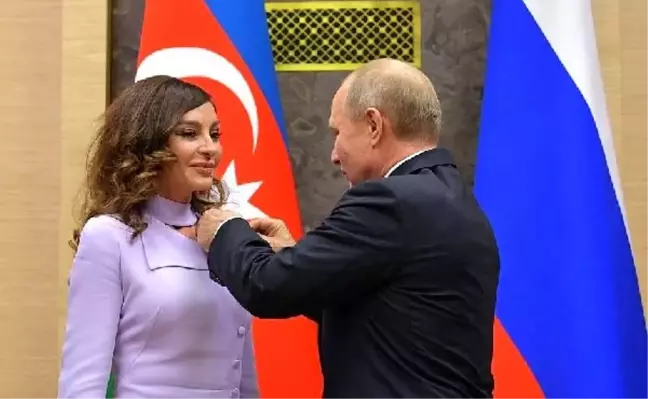 Putin'den Mihriban Aliyeva'ya Dostluk Madalyası