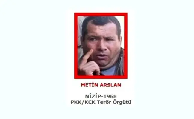 MİT'in operasyonuyla etkisiz hale getirilen YPG/PKK'nın sözde istihbarat sorumlusu Metin Arslan'ın...