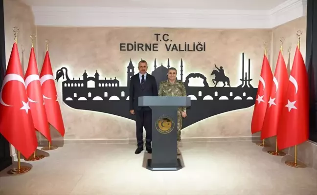 Kara Kuvvetleri Komutanı Bayraktaroğlu'ndan Edirne Valisi Sezer'e Ziyaret