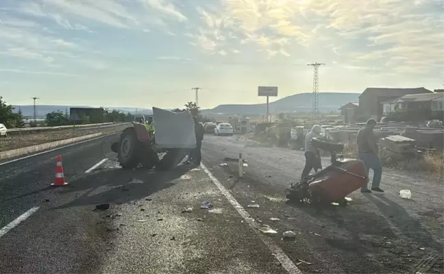 Ürgüp'te traktör kazası: 1'i ağır 8 kişi yaralandı