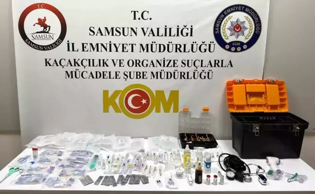 Samsun'da sağlıksız ortamda ilaç ve tıbbi malzeme ele geçirildi