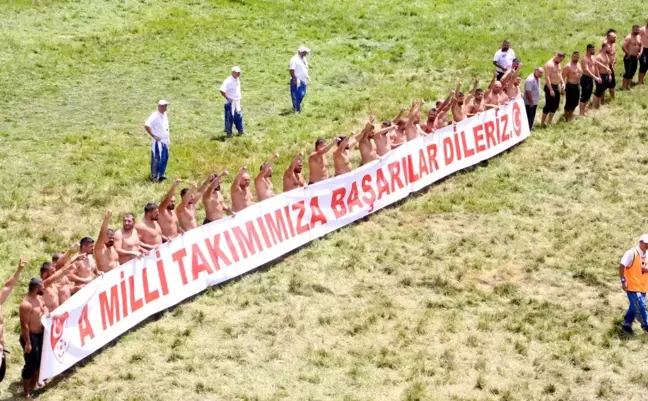 Kırkpınar Yağlı Güreşleri'nde Başpehlivanlardan Milli Takıma Destek