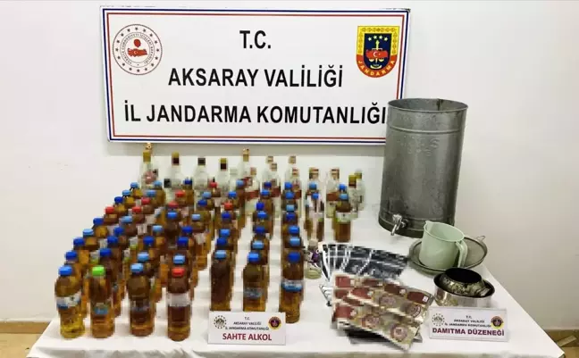 Aksaray'da Kahvehaneye Operasyon: Sahte İçki ve Uyuşturucu Ele Geçirildi