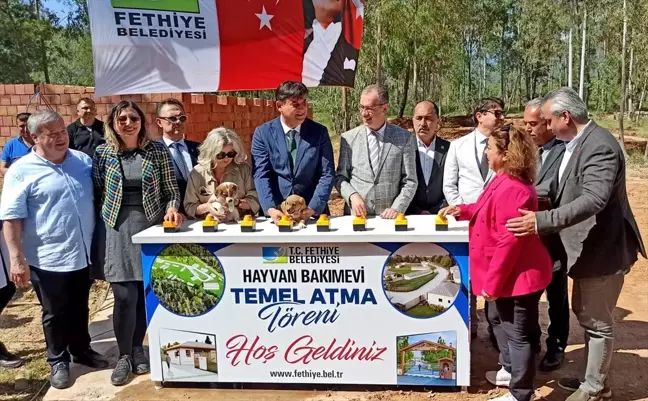 Fethiye'de Hayvan Geçici Bakımevi Temeli Atıldı