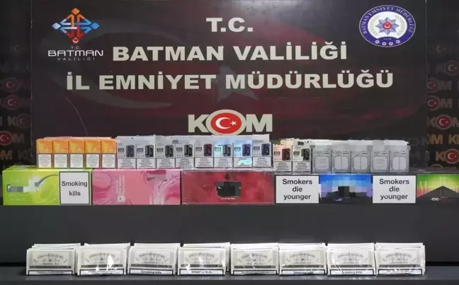 Batman'da gümrük kaçağı sigara ele geçirildi