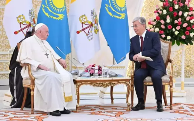 Son dakika haberi | NUR-SULTAN - Papa Franciscus resmi ziyaret kapsamında Kazakistan'da (3)