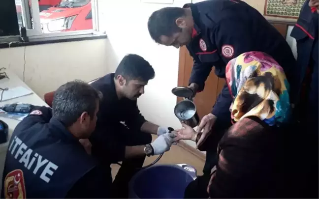 Hastaneye Değil İtfaiyeye Koştu