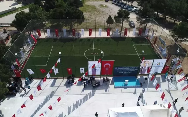 Pamukkale'de Yapımı Tamamlanan Halı Sahaların Devirleri Yapıldı