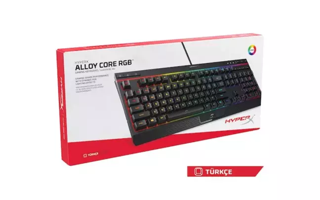 HyperX, Türkçe dil destekli Alloy Core RGB'yi satışa sundu