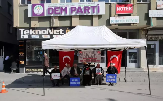 Muş'ta Aileler PKK'dan Kurtarılmayı Bekleyen Çocukları İçin Eylemde