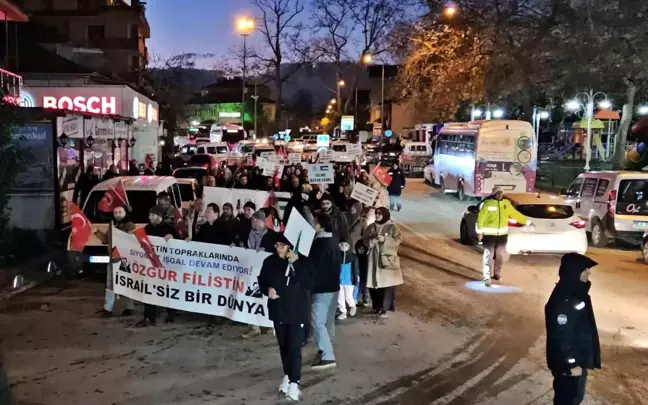 Sakarya'da Filistin'e destek yürüyüşü