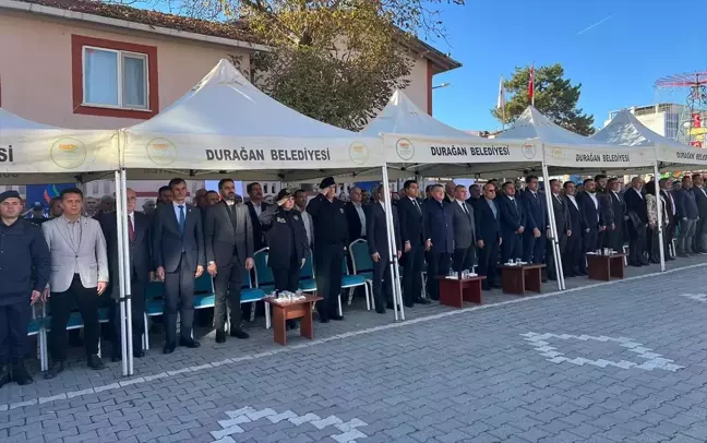 Durağan'da konutlara ilk doğal gaz verildi