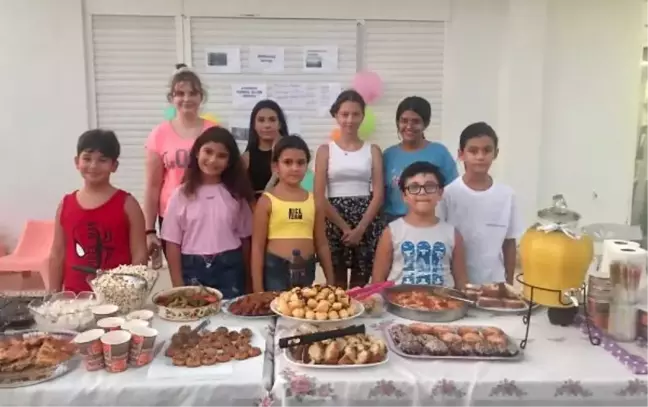 Çocuklar kermes düzenleyip, yangın mağdurları için para topladı