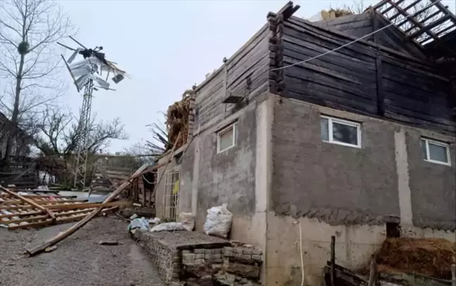Samsun'un Asarcık ilçesinde şiddetli fırtına