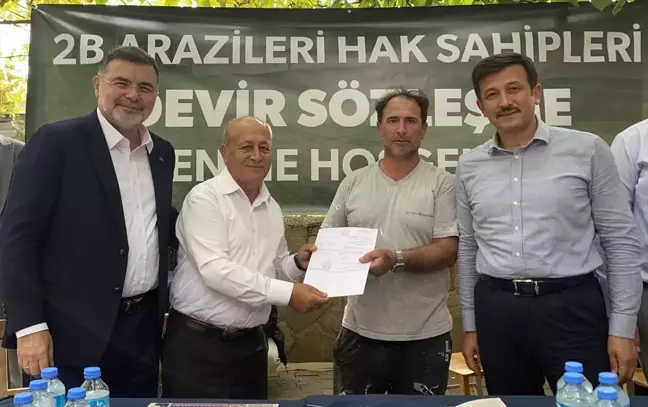 2B Arazilerinin Devir Sözleşme Töreni Bayındır'da Yapıldı