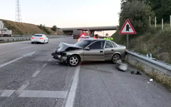 Samsun'da otomobil bariyere çarptı: 1 yaralı