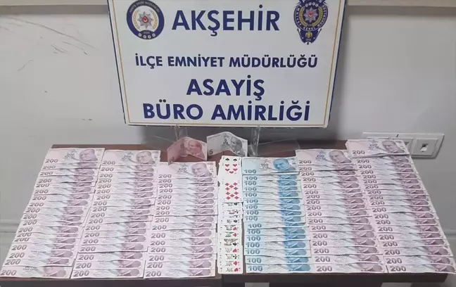 Akşehir'de düzenlenen kumar operasyonunda 6 şüpheli gözaltına alındı