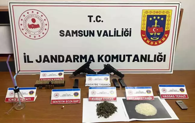 Samsun'da Uyuşturucu ve Silah Ele Geçirildi