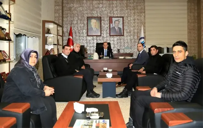 Sendika yöneticilerinden Rektör Coşkun'a ziyaret