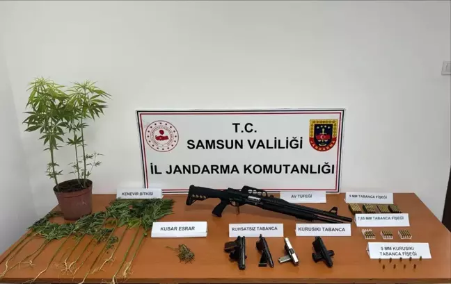 Samsun'da Uyuşturucu ve Silah Operasyonu: 2 Gözaltı