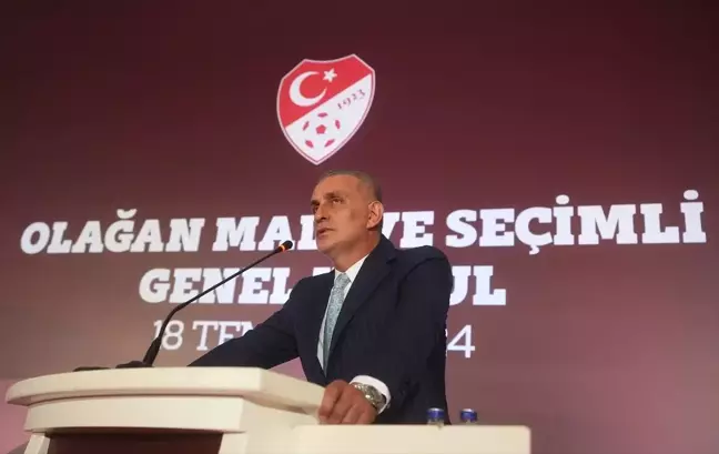 TFF'nin yeni başkanı İbrahim Hacıosmanoğlu, teşekkür konuşması yaptı Açıklaması