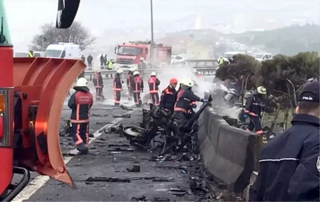 Büyükçekmece'de Helikopterin Düşmesi