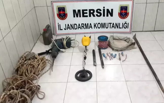 Mersin'de Kaçak Kazı Yapanlar Suçüstü Yakalandı