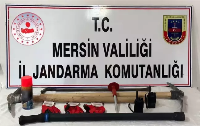 Mersin'de Kaçak Kazı Yapan 3 Şüpheli Gözaltına Alındı