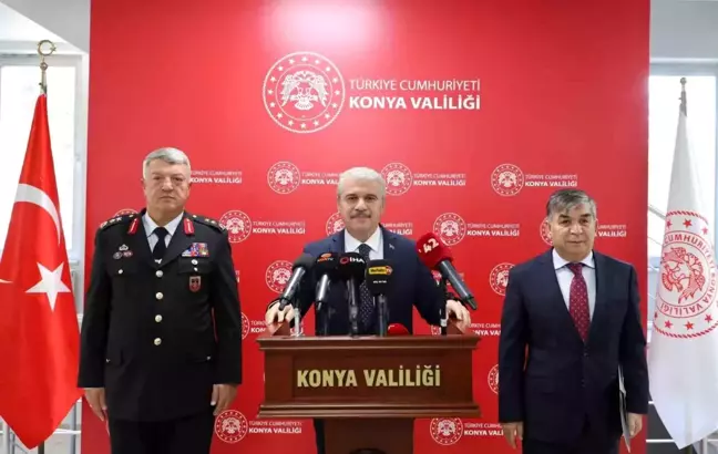 Konya'da Güvenlik Toplantısı: Suç Oranları Düşüyor