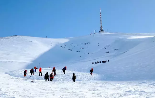 Palandöken'de Çığ Tatbikatı Gerçekleştirildi