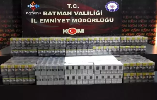 Batman'da 800 Paket Kaçak Sigara Ele Geçirildi