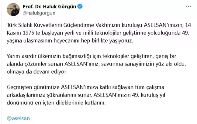 ASELSAN 49. Kuruluş Yıl Dönümünü Kutladı