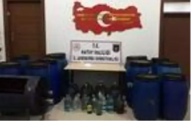 Arsuz'da 200 litre sahte içki ele geçirildi