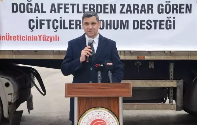 Kütahya'da Doğal Afetlerden Zarar Gören Çiftçilere Tohum Desteği