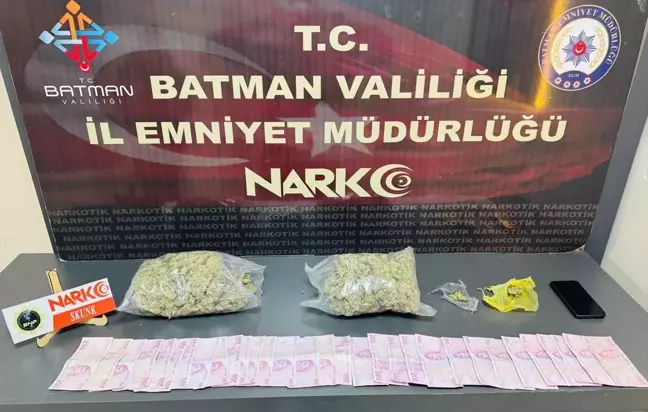 Batman'da 1 Kilo 55 Gram Skunk Ele Geçirildi