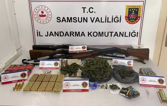 Samsun'da Uyuşturucu ve Silah Ele Geçirildi