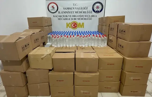 Samsun'da Kaçak İçecek Operasyonu: 1200 Litre Etil Alkol Ele Geçirildi