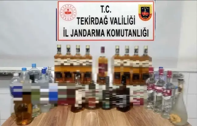 Tekirdağ'da Kaçak İçki Operasyonu: 50 Litre Ele Geçirildi