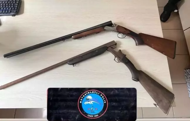 İzmir'de Asayiş Uygulamalarında Silah ve Uyuşturucu Ele Geçirildi